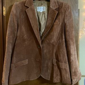 KAREN SILTON 100% genuine leather vintage jacket. Size: 12 women